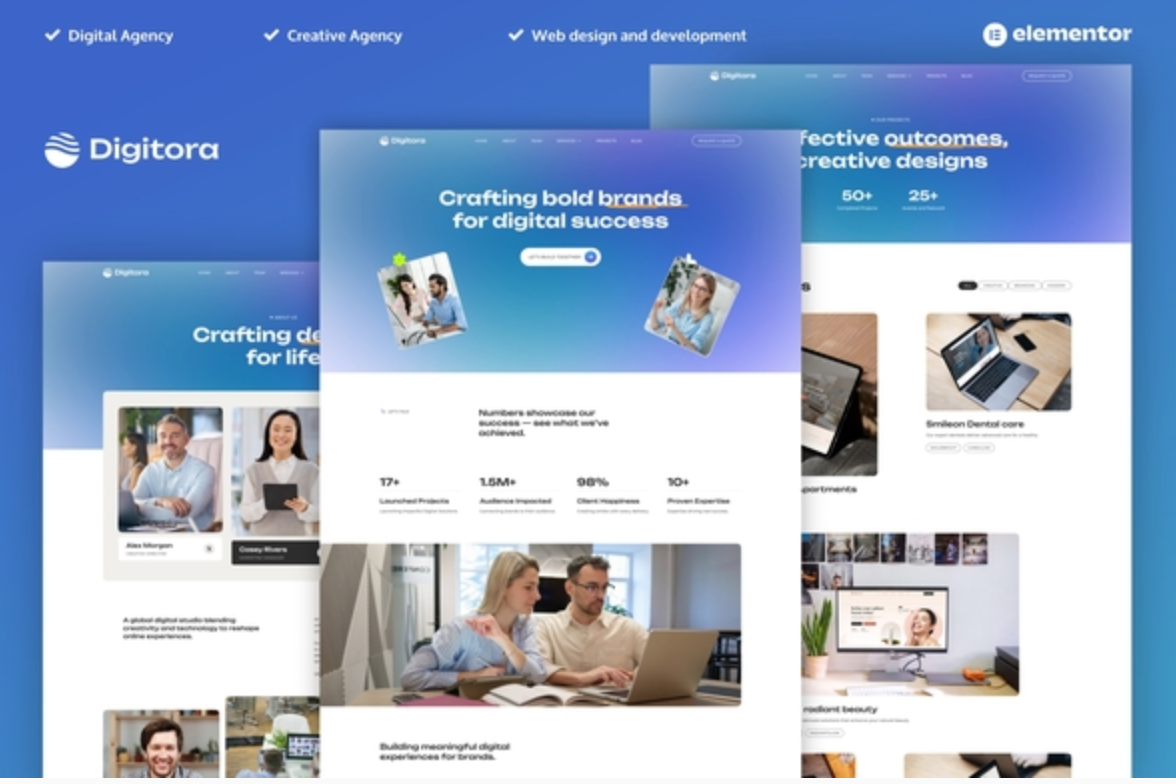 Digitora - Digital Agency Elementor Pro Template Kit