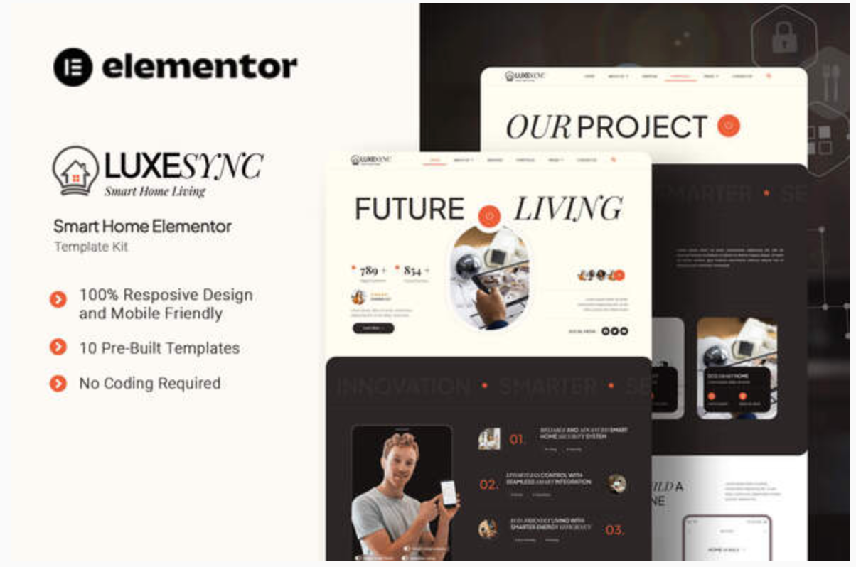 Luxesync - Smart Home Elementor Template Kit