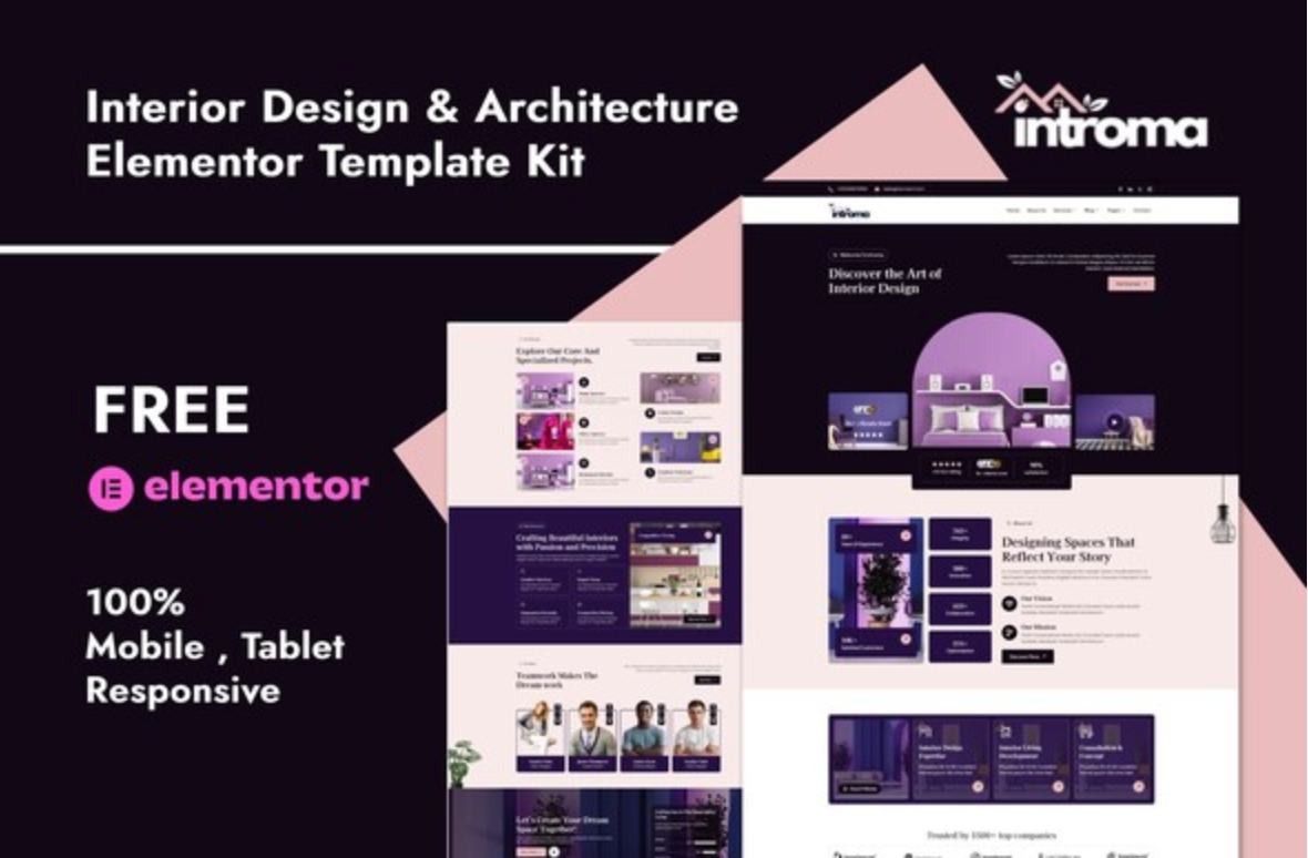 Introma - Interior Design & Architecture Elementor Template Kit