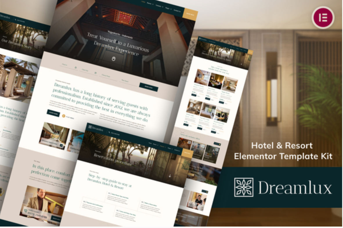 Dreamlux - Hotel & Resort Elementor Template Kit