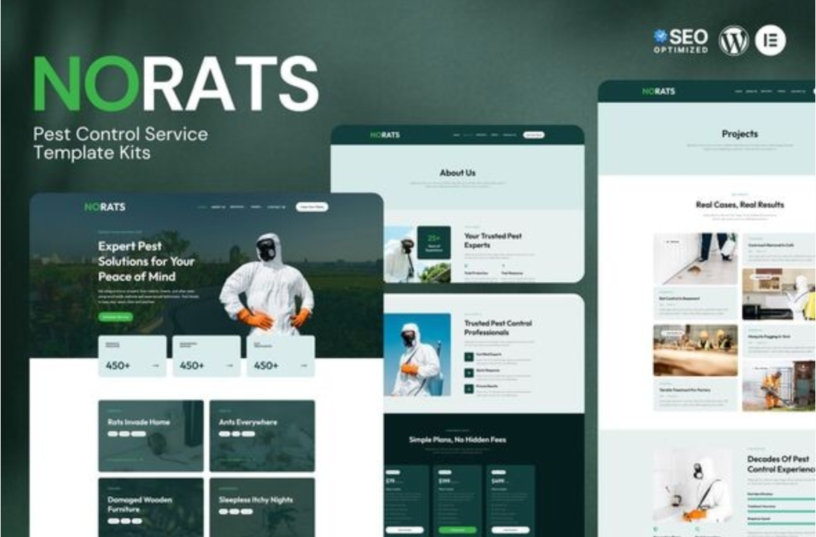Norats - Pest Control Service Elementor Kits