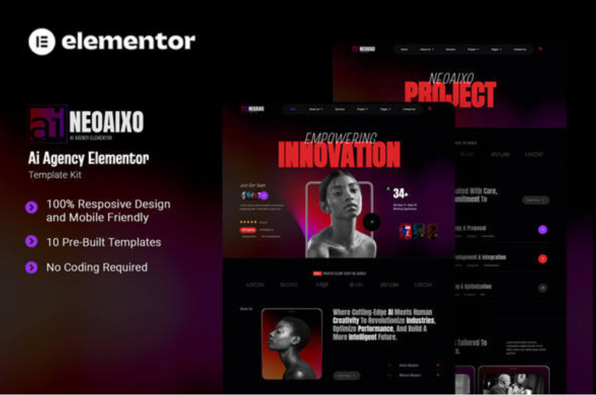 Neoaixo - AI Agency Elementor Template Kit