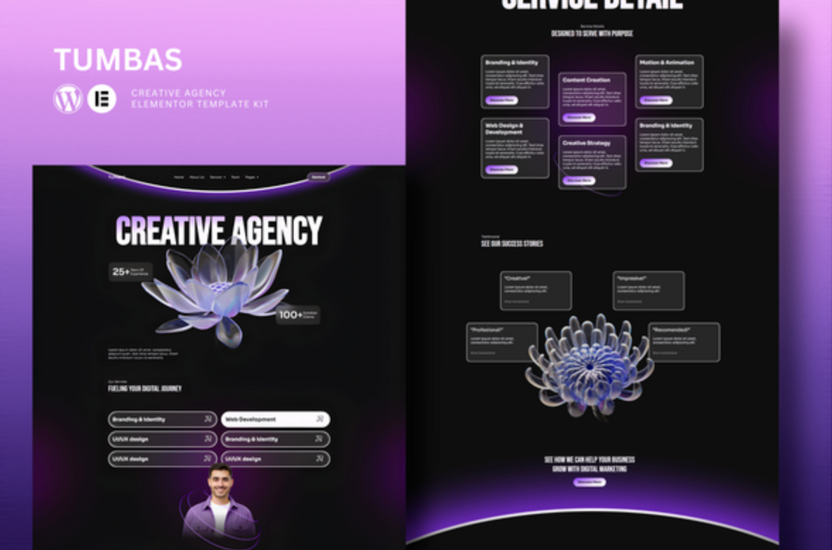 Tumbas - Creative Agency Elementor Template Kit