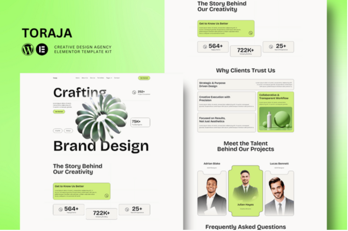 Toraja - Creative Agency Elementor Template Kit