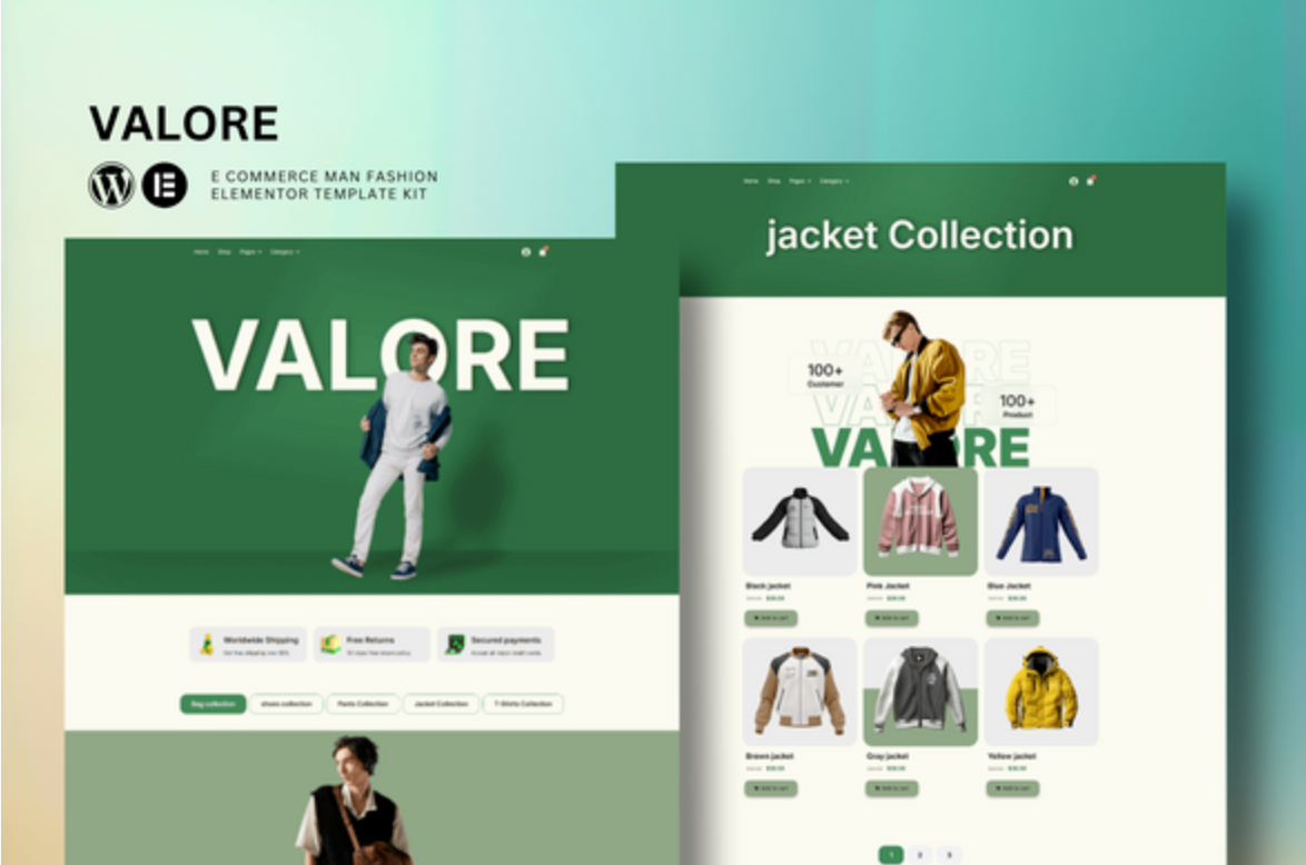 Valore - Fashion Store eCommerce Elementor Template Kit