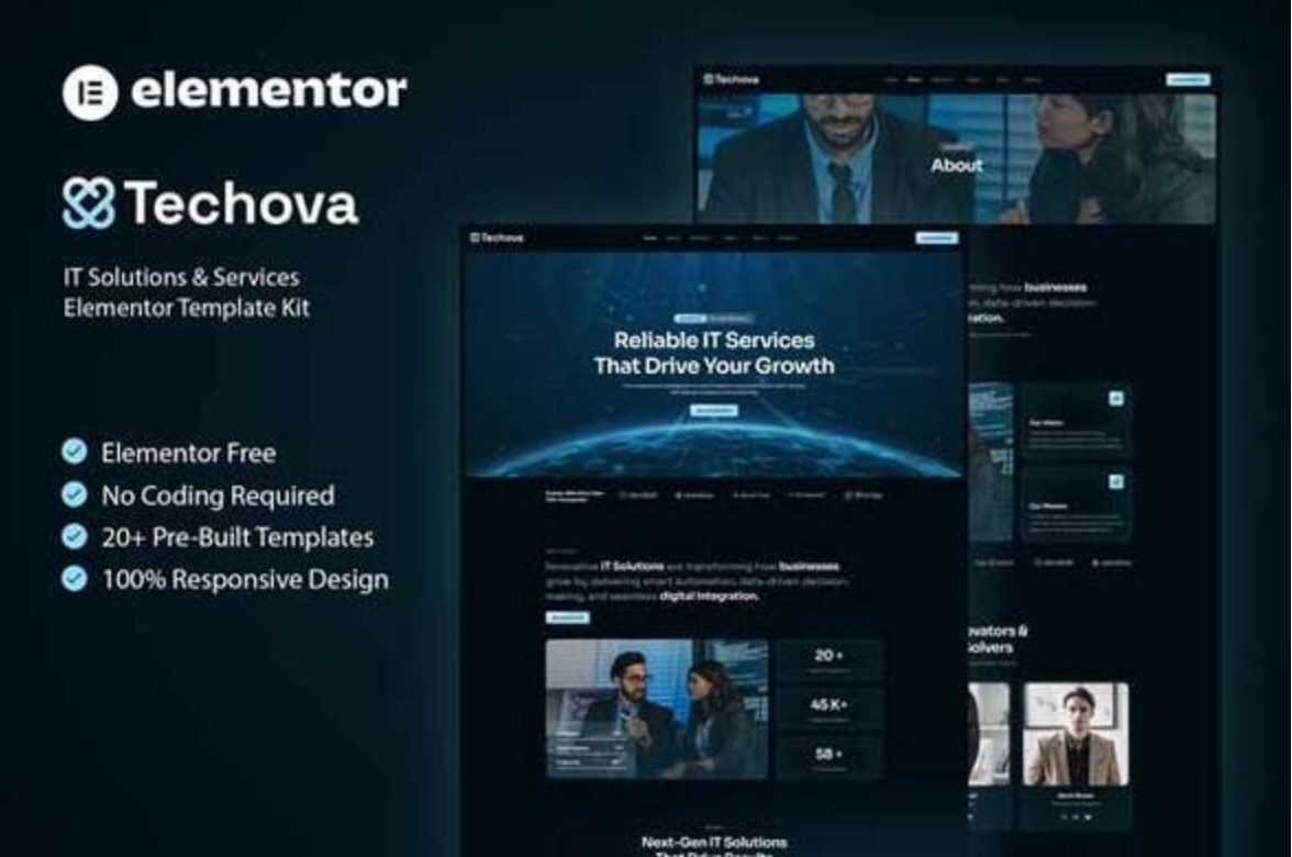 Techova – IT Solutions & Services Elementor Template Kit