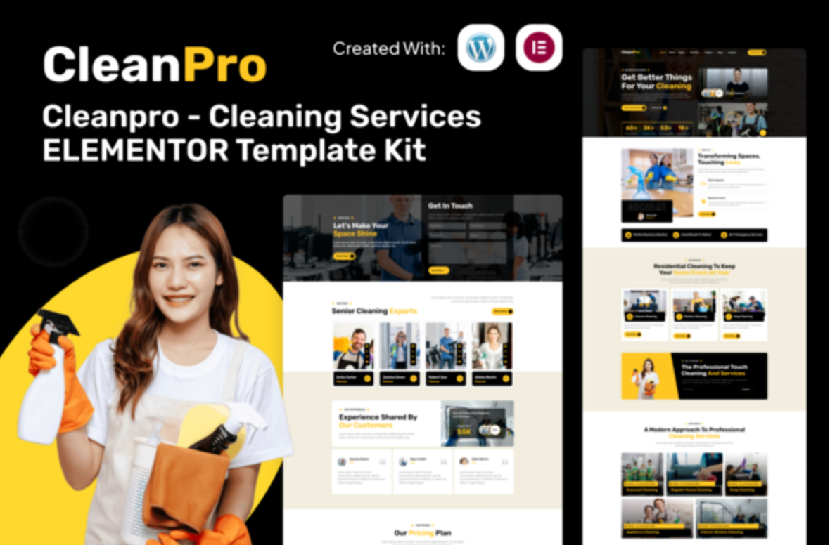 Cleanpro - Cleaning Services Elementor Template Kit