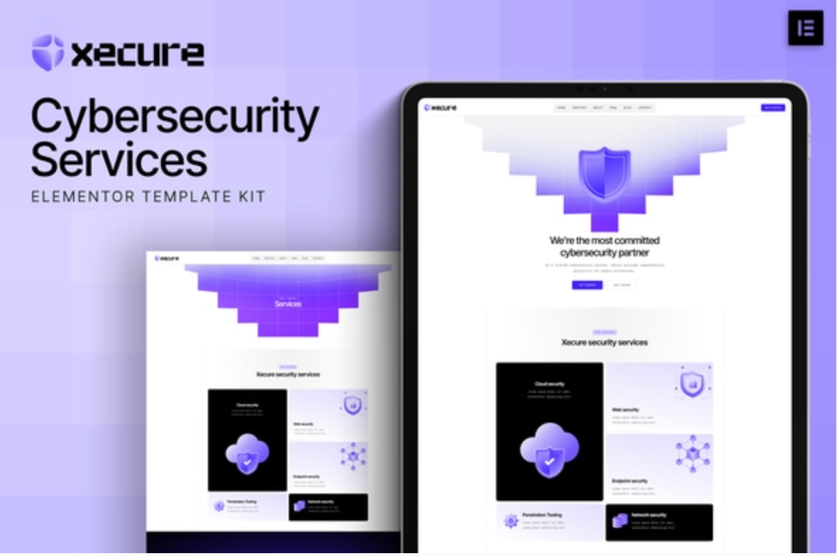 Xecure - Cybersecurity Services Elementor Template Kit