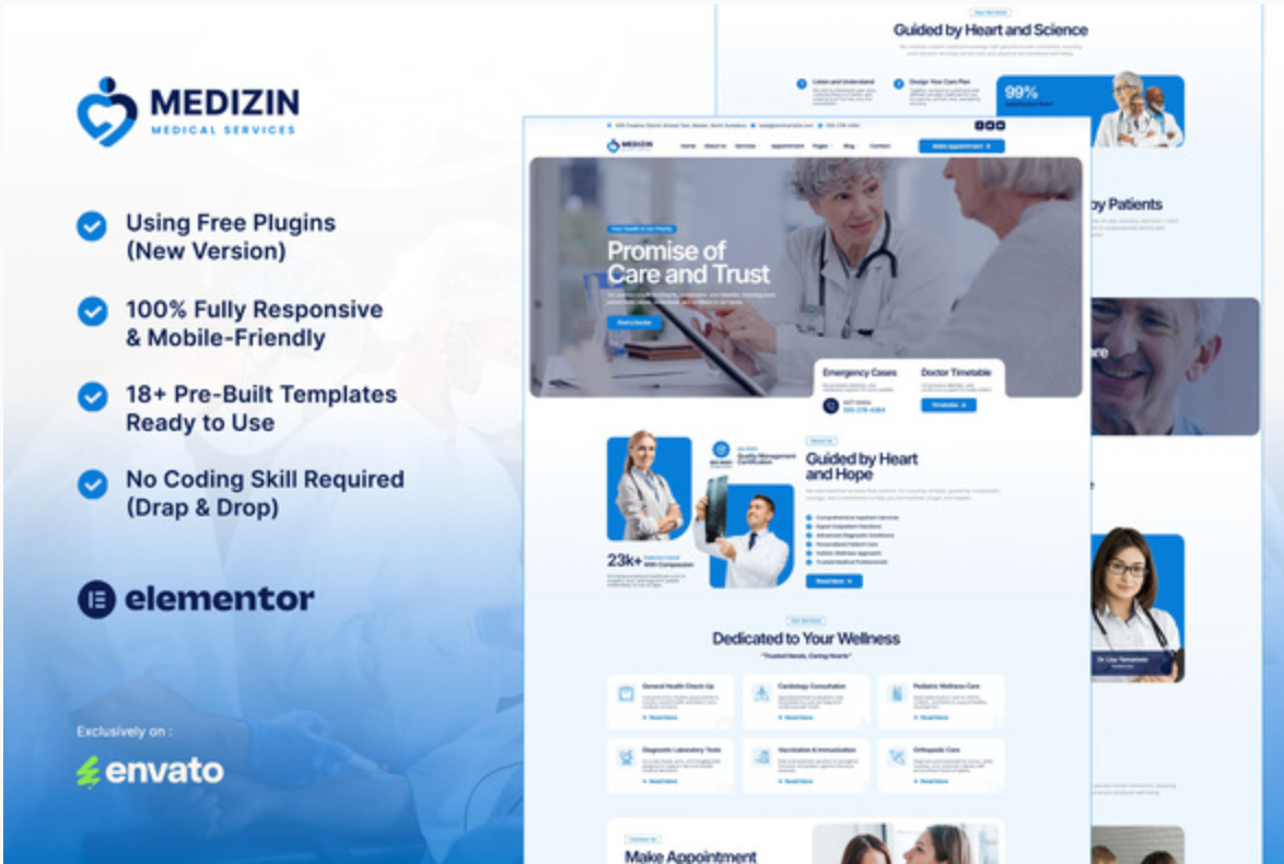 Medizin - Medical Services Elementor Template Kit