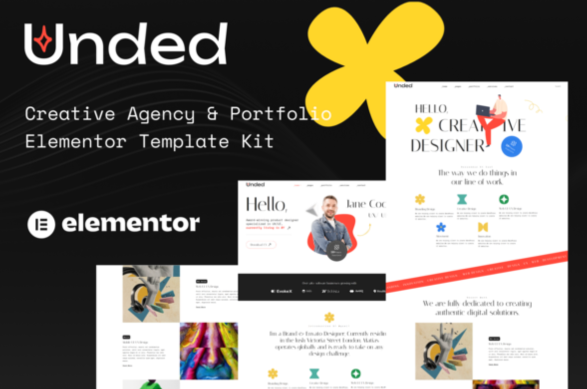 Unded - Creative Agency & Portfolio Elementor Template Kit