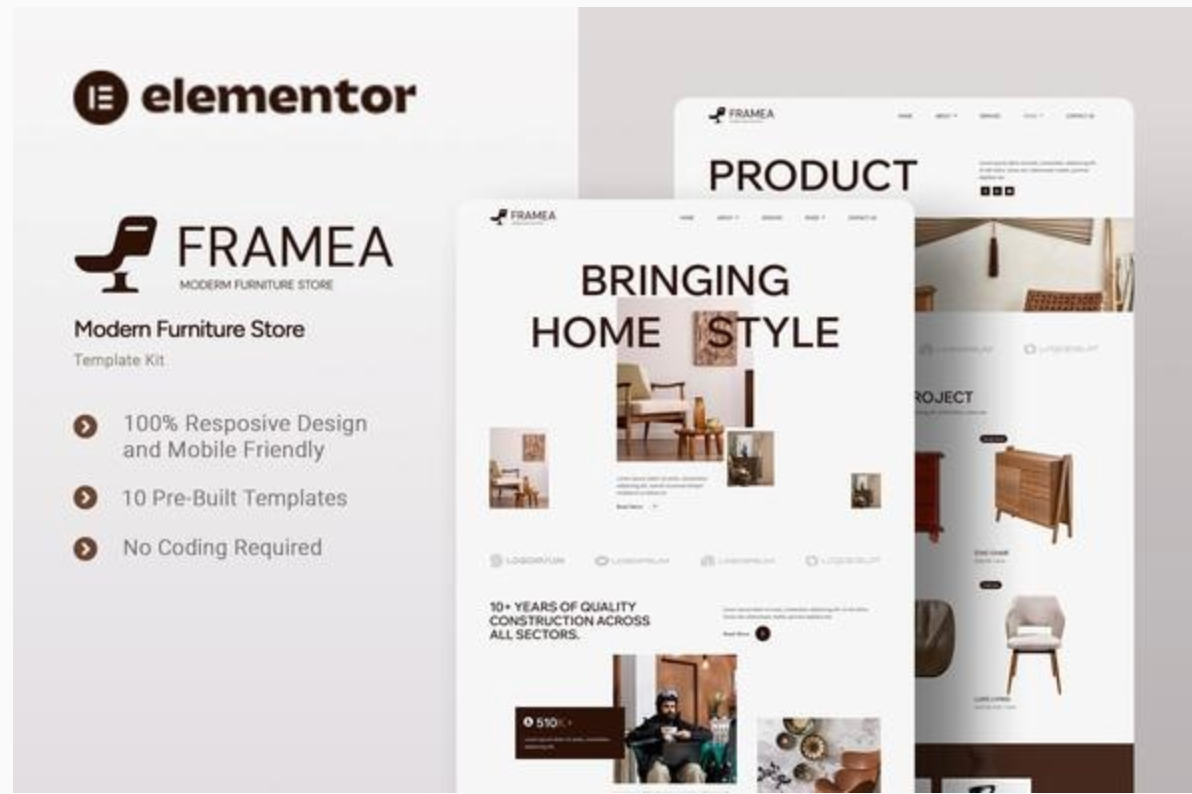 Framea - Modern Furniture Store Elementor Template Kit