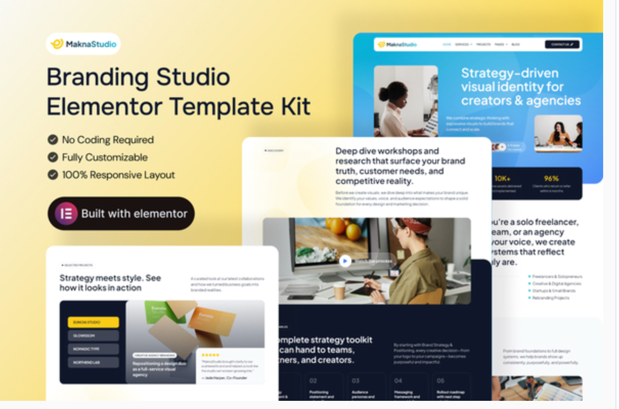 MaknaStudio - Branding Studio Elementor Pro Template Kit
