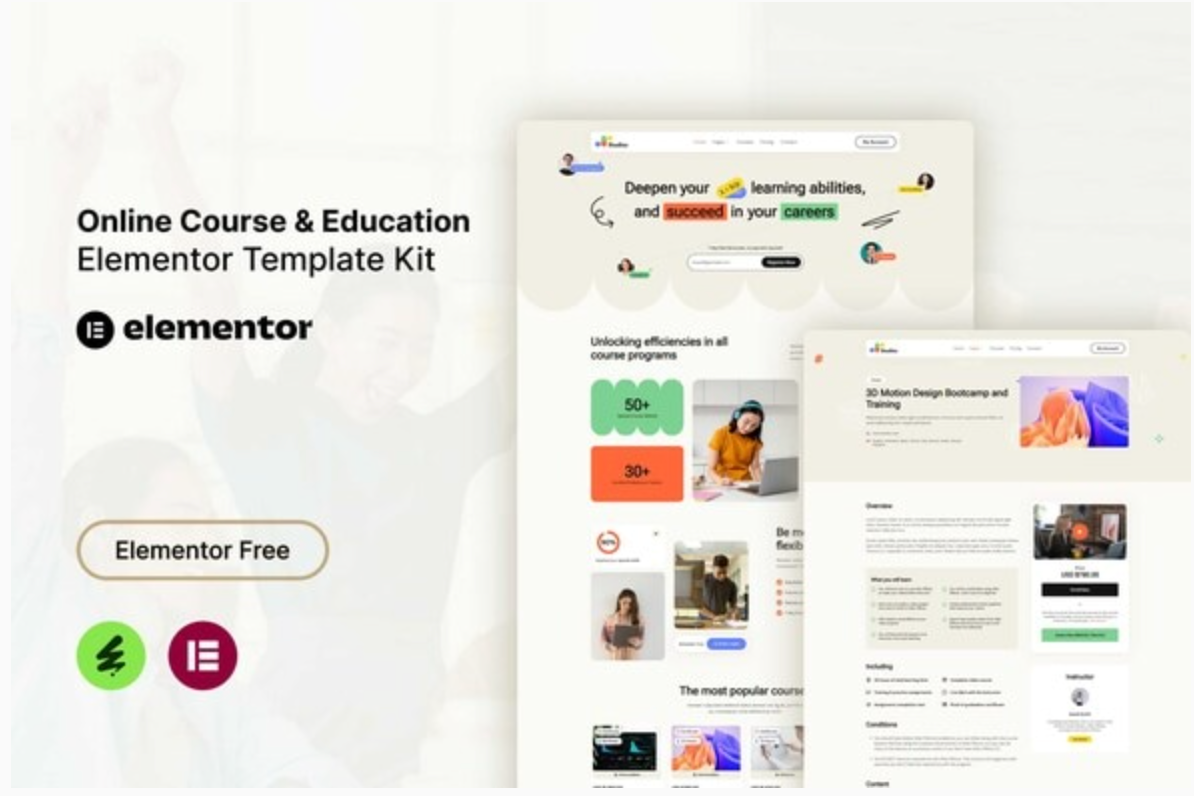 Studiez - Online Course & Education Elementor Template Kit