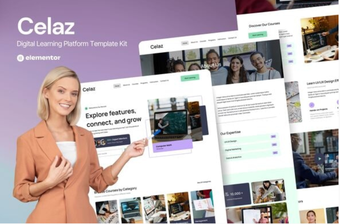 Celaz - Digital Learning Platform Website Elementor Kit