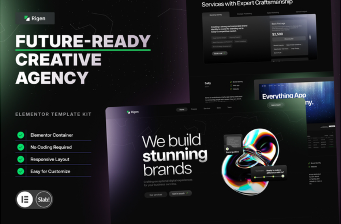 Rigen - Ready Creative Agency Elementor Template Kit