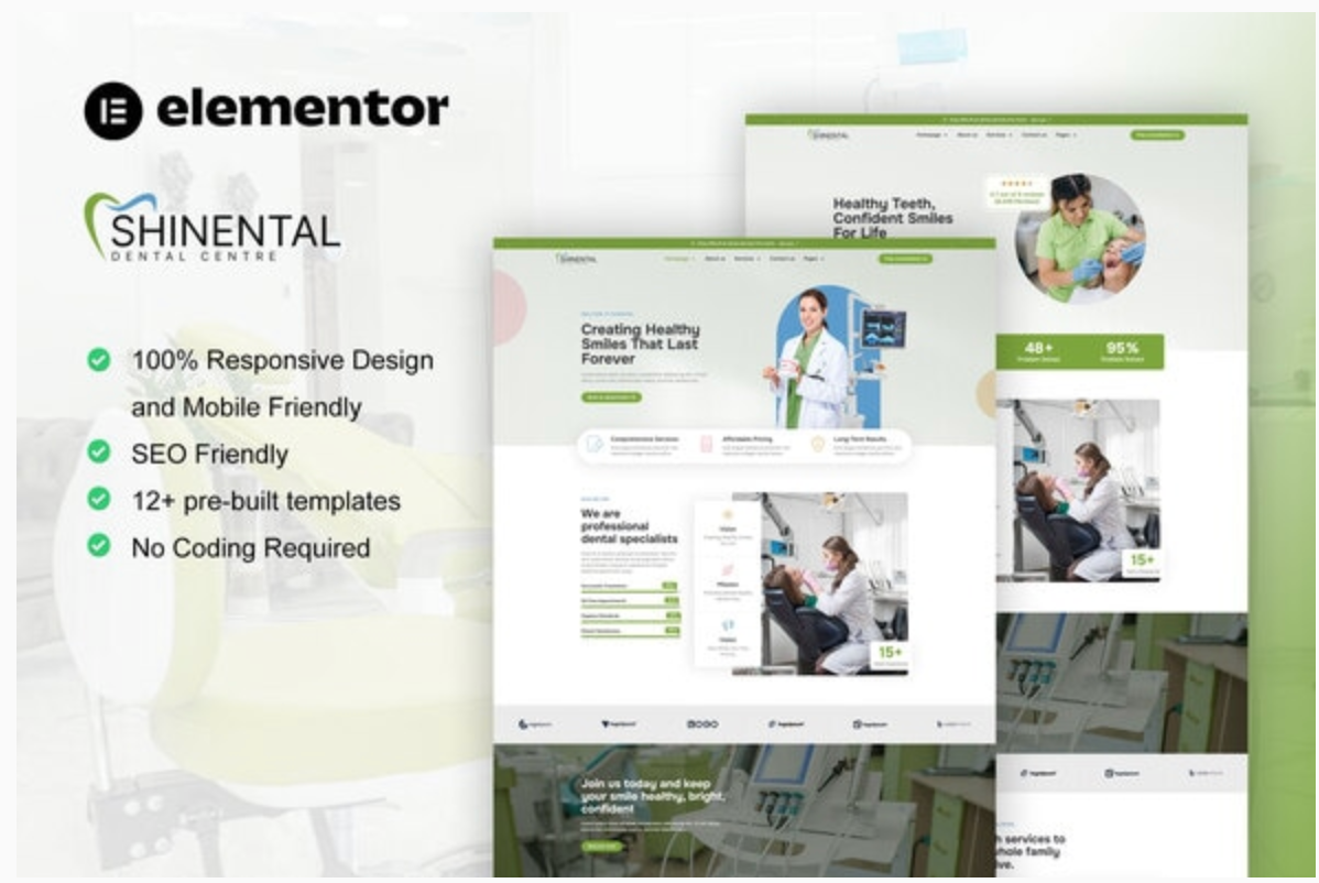Shinental - Dentist & Medical Clinic Elementor Template Kit