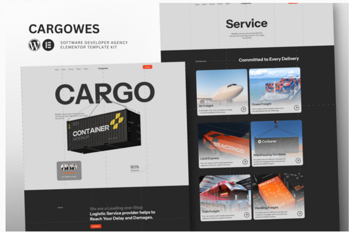 Cargowes - Logistic & Cargo Transportation Elementor Template Kit