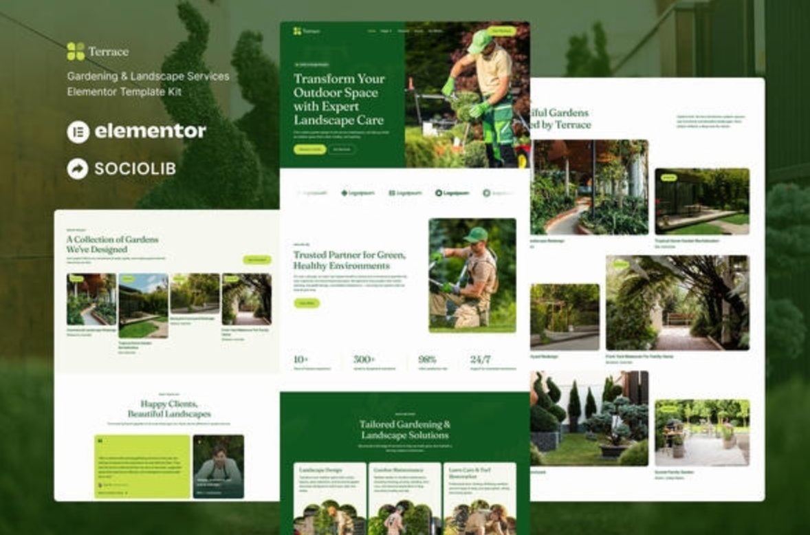 Terrace - Gardening & Landscape Services Elementor Template Kit