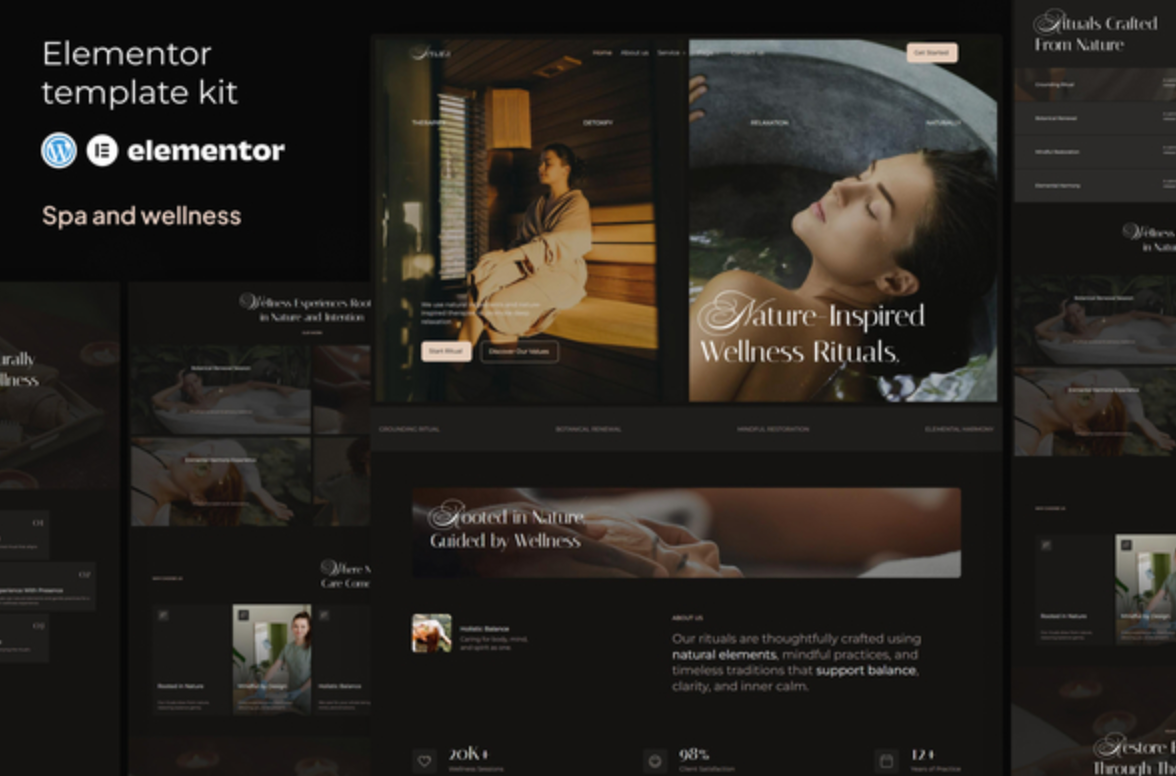 Senara - Spa & Wellness Elementor Template Kit