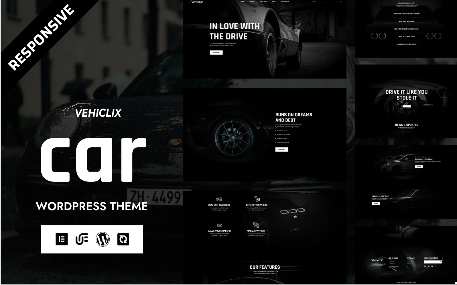 Vehiclix - Car Detailing & Car Dealer WordPress Elementor Theme