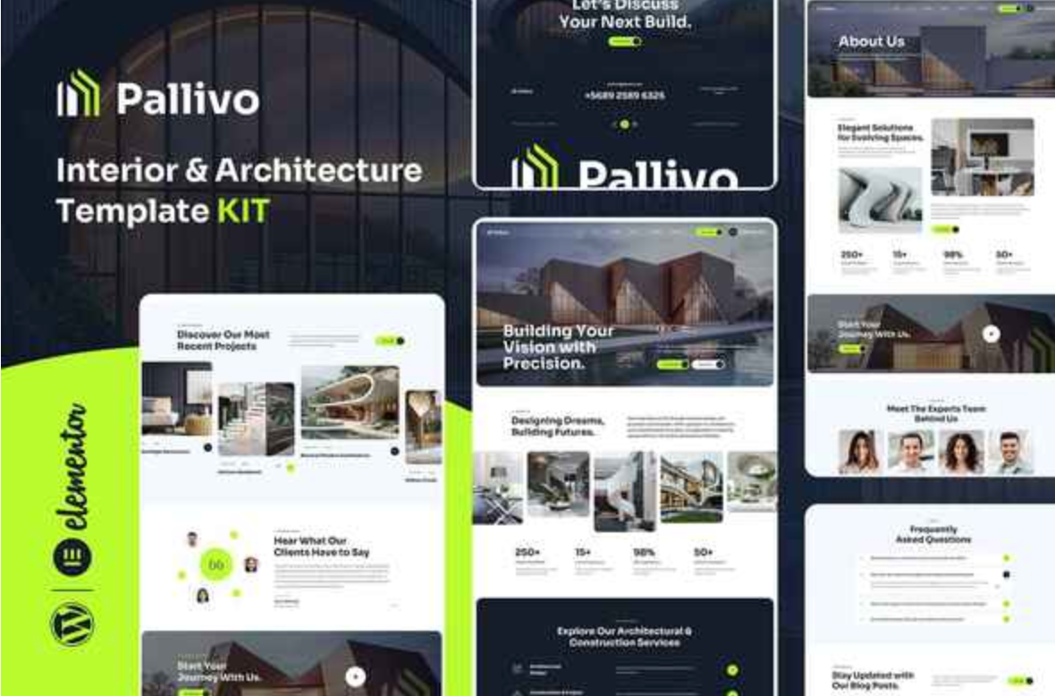 Pallivo - Interior & Architecture Elementor Template Kit