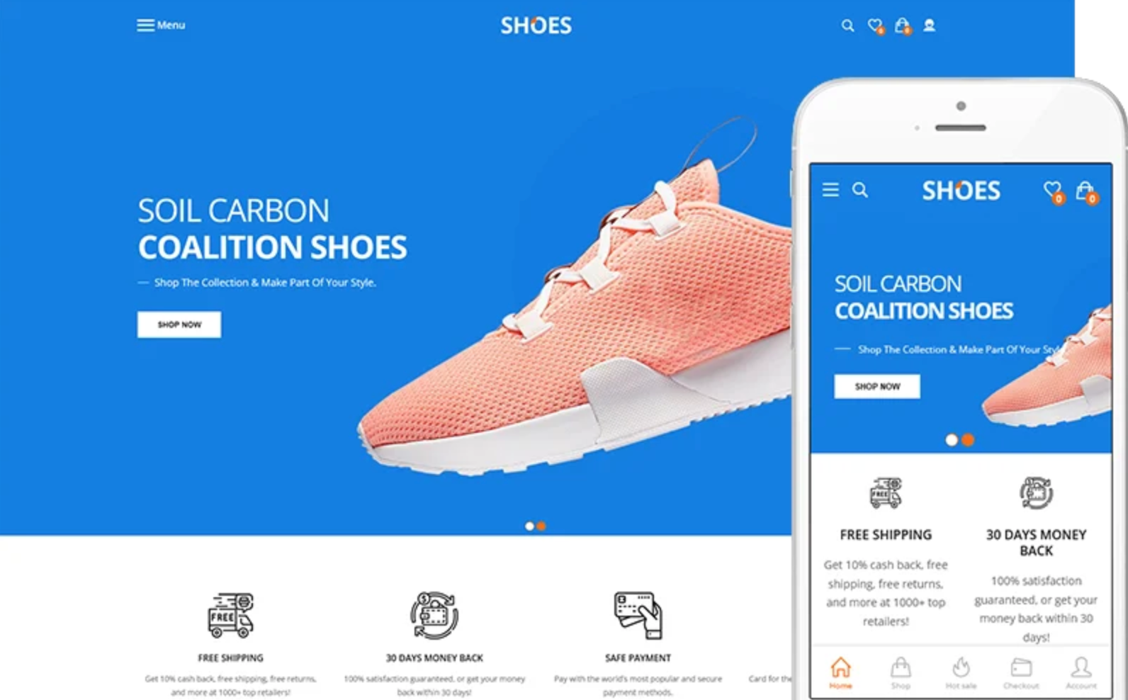 Shoes - Shoes, Sneaker Store WordPress Theme